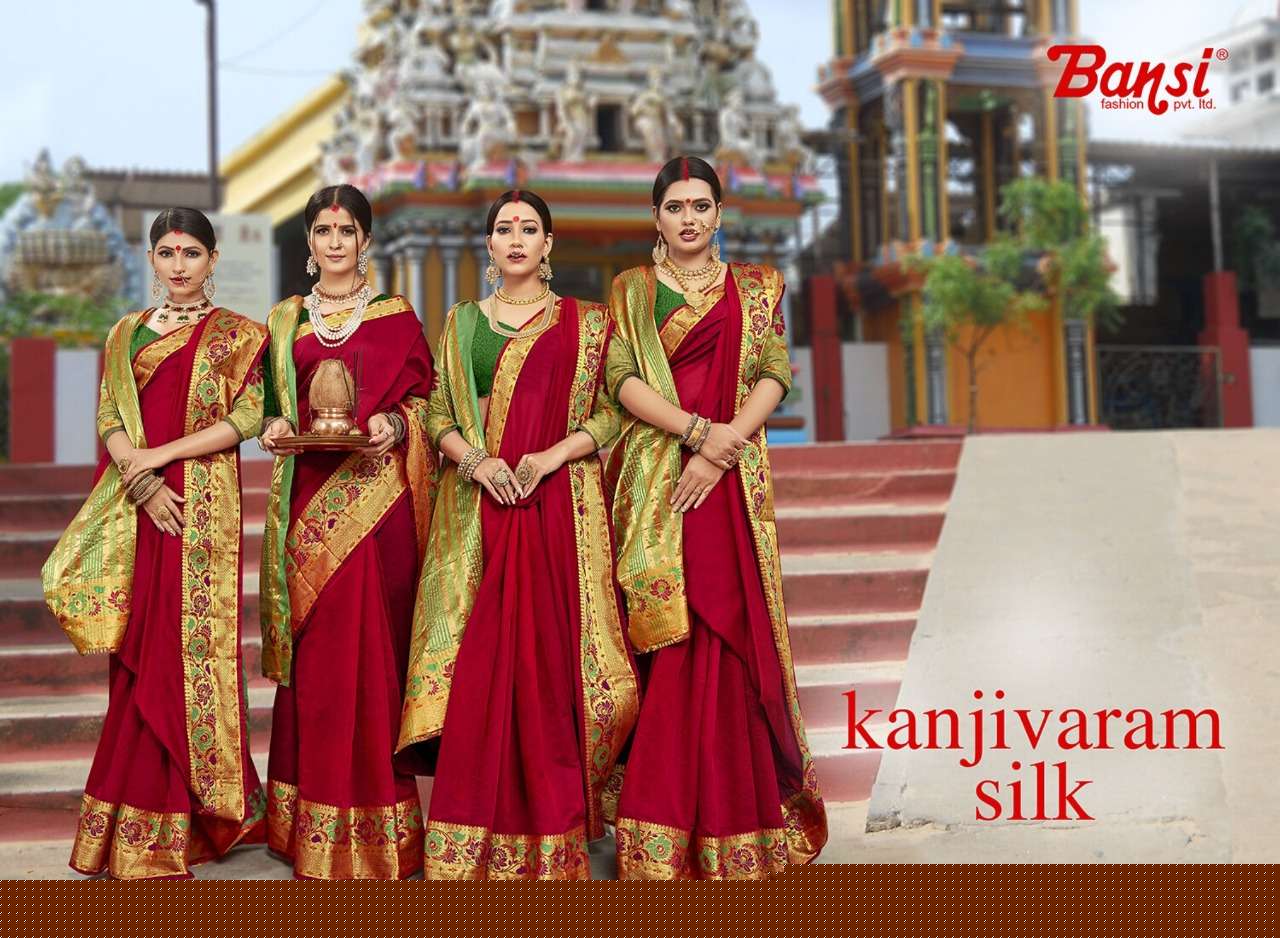 KANJIVARAM SILK BY BNASI FASHION 2781 TO 2792 SERIES INDIAN TRADITIONAL WEAR COLLECTION BEAUTIFUL STYLISH FANCY COLORFUL PARTY WEAR & OCCASIONAL WEAR PURE SILK SAREES AT WHOLESALE PRICE